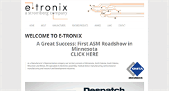 Desktop Screenshot of e-tronix.com