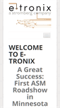 Mobile Screenshot of e-tronix.com