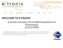 Tablet Screenshot of e-tronix.com